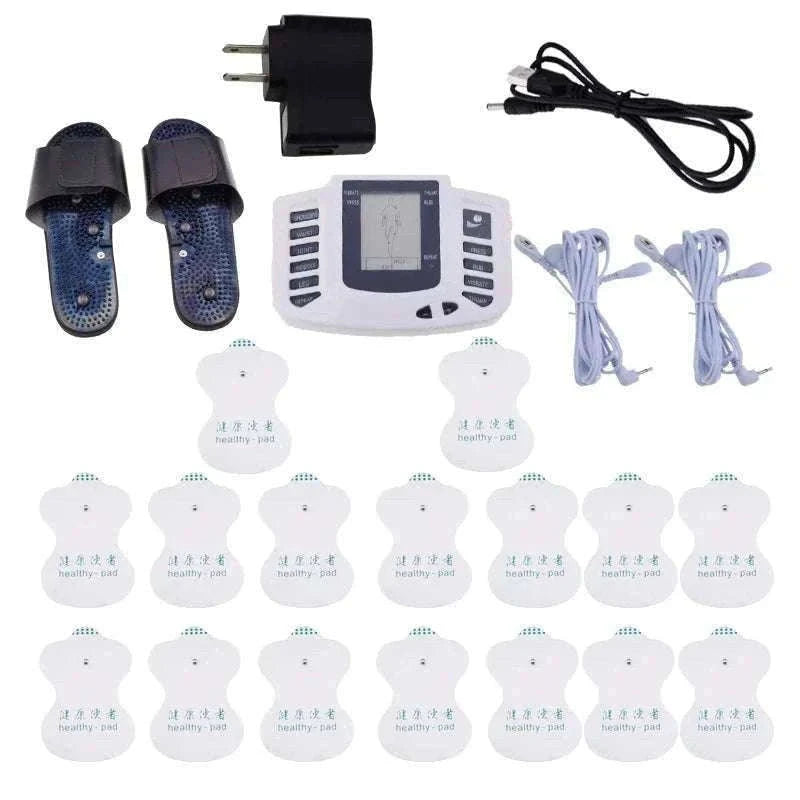 Dual Channel TENS Pulse Body Massager with EMS Stimulation-Slippers
