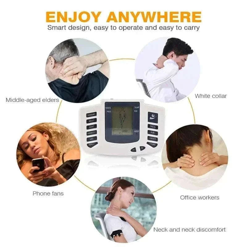 Dual Channel TENS Pulse Body Massager with EMS Stimulation-Slippers