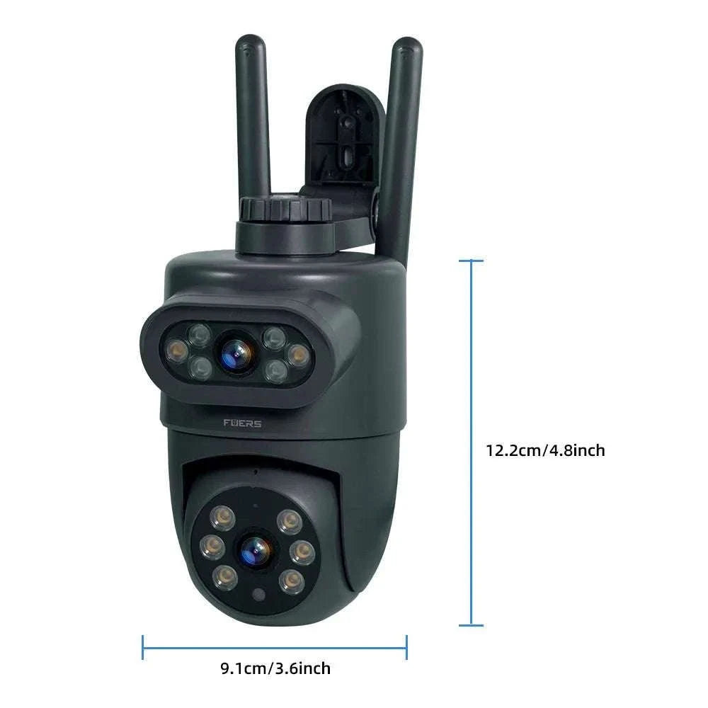 Dual Lens 10MP WiFi Security Camera with Auto Tracking & Night Vision-Dual Lens Cam 32G / AU Plug