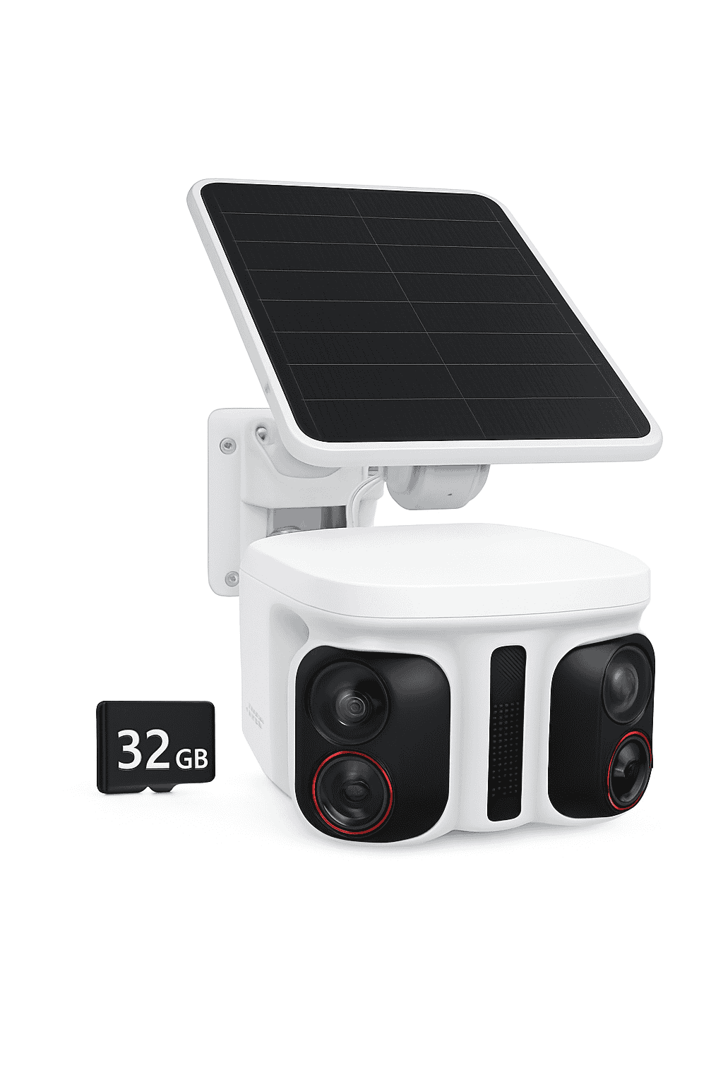 Dual Lens 3K Outdoor Security Camera with Solar Power & AI Tracking-X1 Pro NO SD Card