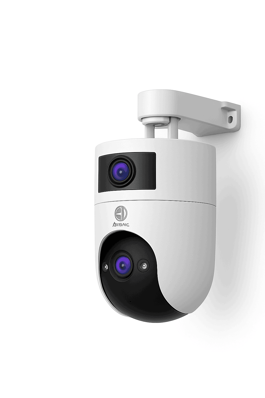 Dual Lens PTZ WiFi Security Camera with Auto Tracking & Audio-1080P / UK Plug / China Mainland
