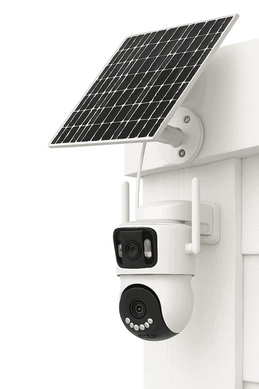Dual Lens Solar 4G Security Camera with Battery and 24‑Hour Recording-