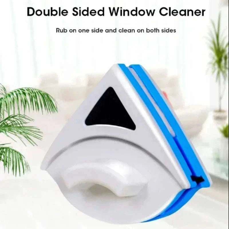 Dual Sided Magnetic Glass Cleaner with Automatic Drainage-Red-3-8mm