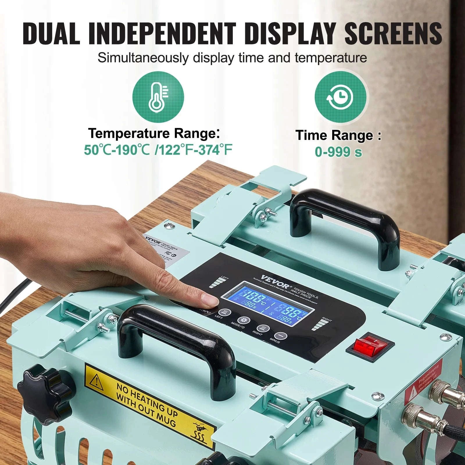 Dual Station Tumbler Heat Press Machine for 11-30 oz Cups-Green B 12.8lbs / spain