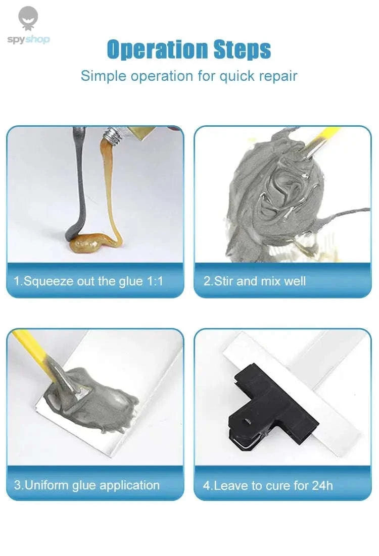 Dual-Syringe Metal Repair Epoxy Glue Kit-50g