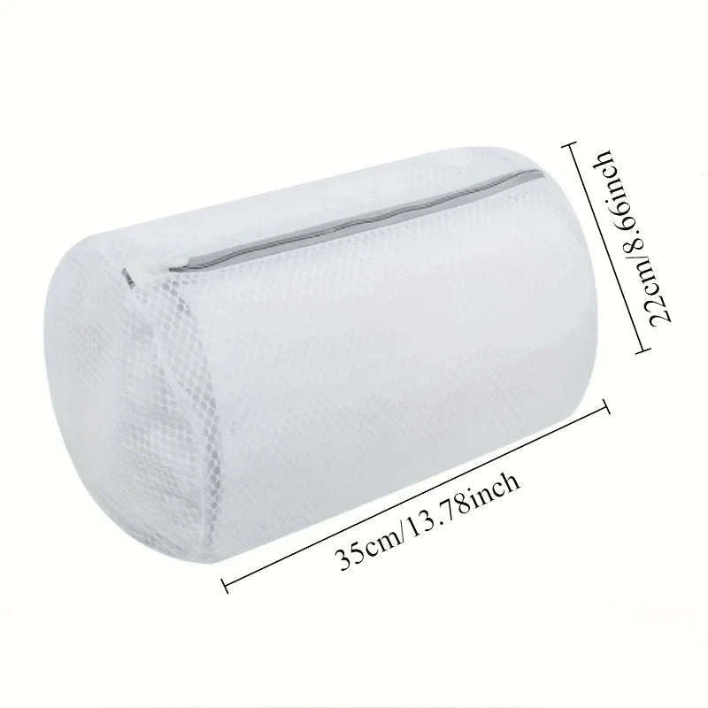 Durable Mesh Shoe Cleaning Bag-WHITE