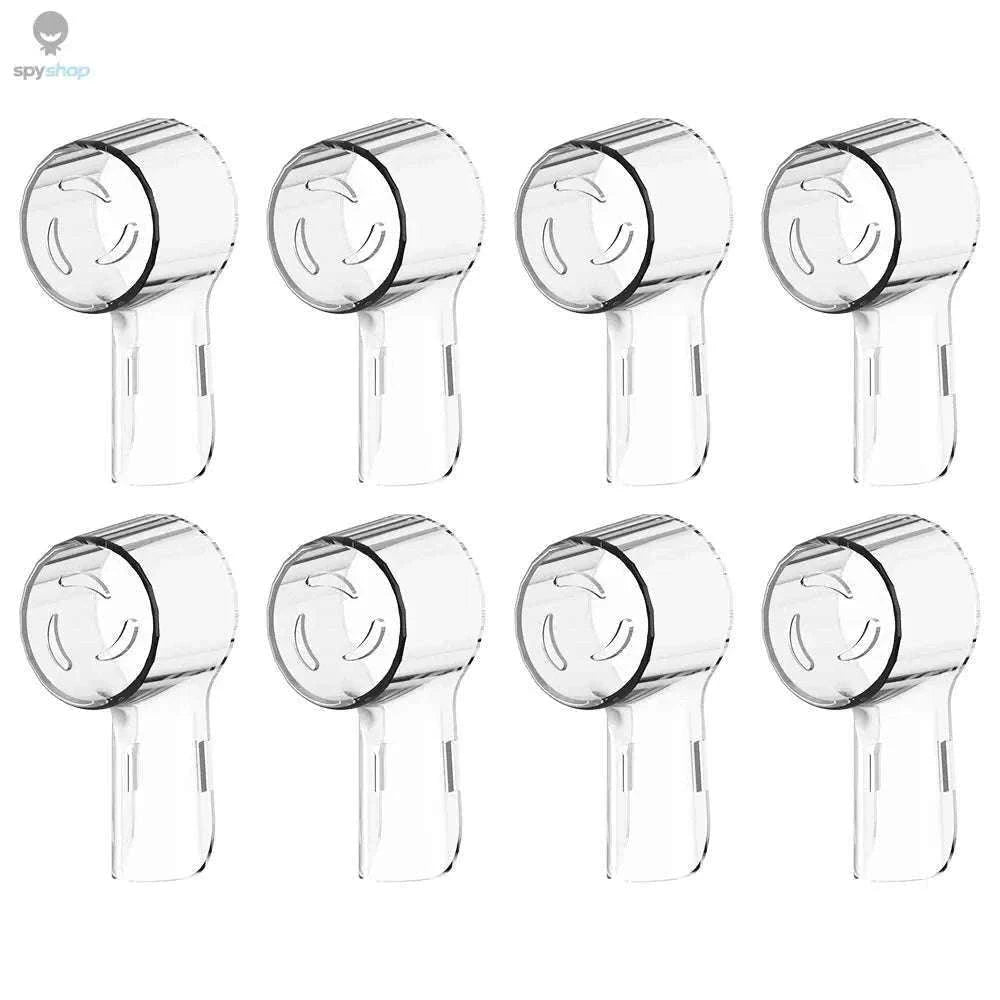 Dustproof Toothbrush Head Covers for Oral B Travel Protection-Clear-8 Pcs