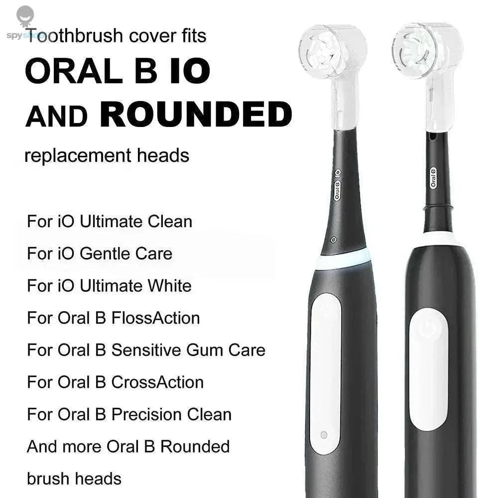 Dustproof Toothbrush Head Covers for Oral B Travel Protection-Clear-8 Pcs