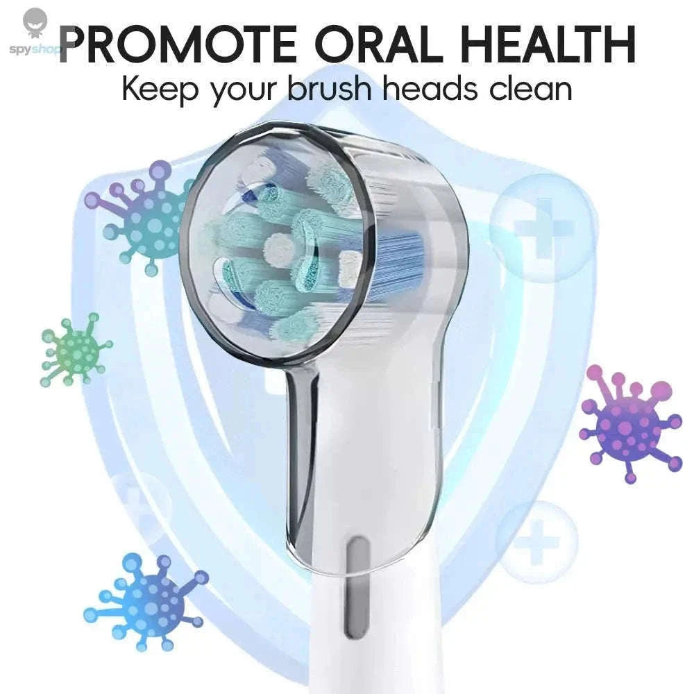 Dustproof Toothbrush Head Covers for Oral B Travel Protection-Clear-8 Pcs