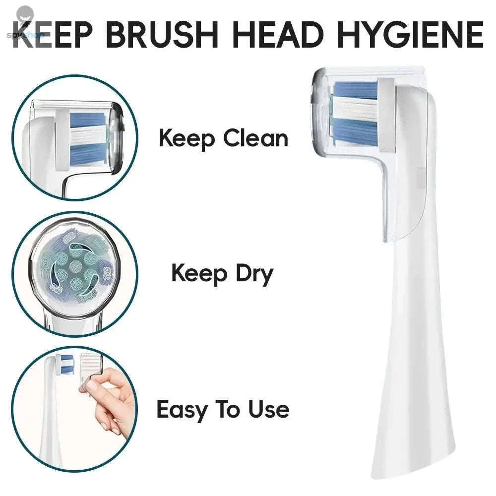 Dustproof Toothbrush Head Covers for Oral B Travel Protection-Clear-8 Pcs