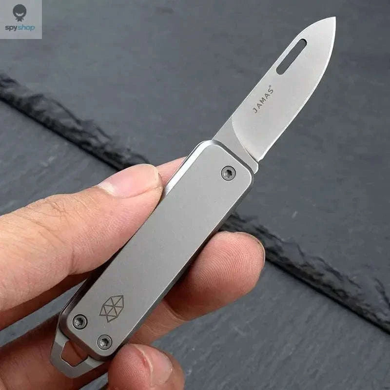 Dutrieux D2 Steel Folding Knife-WHITE