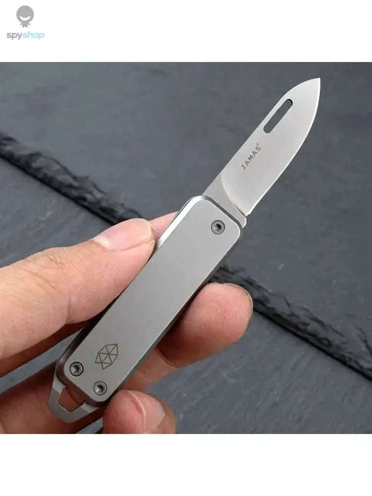 Dutrieux D2 Steel Folding Knife-WHITE