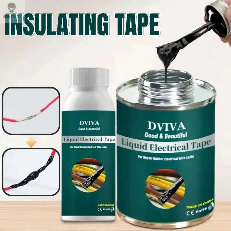DViva Liquid Electrical Tape Waterproof Sealant – Flexible Protective Coating for Wiring and Connectors-50ml black