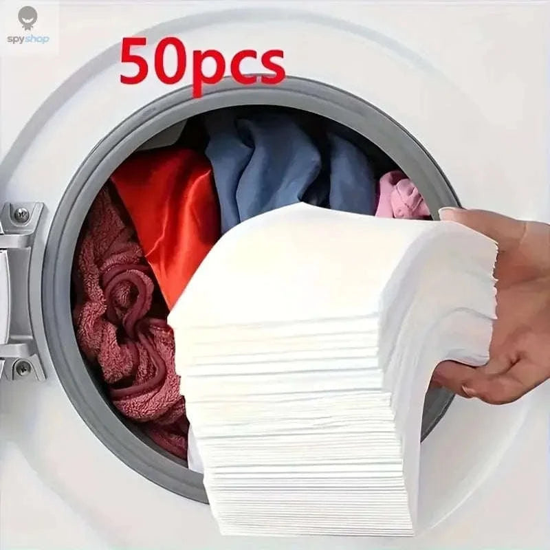 Dye-Resistant Laundry Cloth – Color Protection for Mixed Loads-50pcs