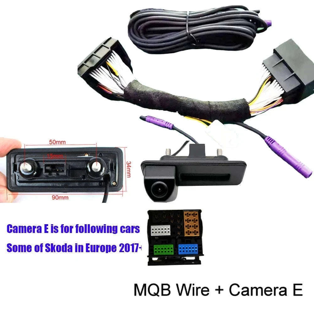 Dynamic Trajectory Rear View Camera for VW, Audi & Skoda MQB/PQ-MQB-Cam E