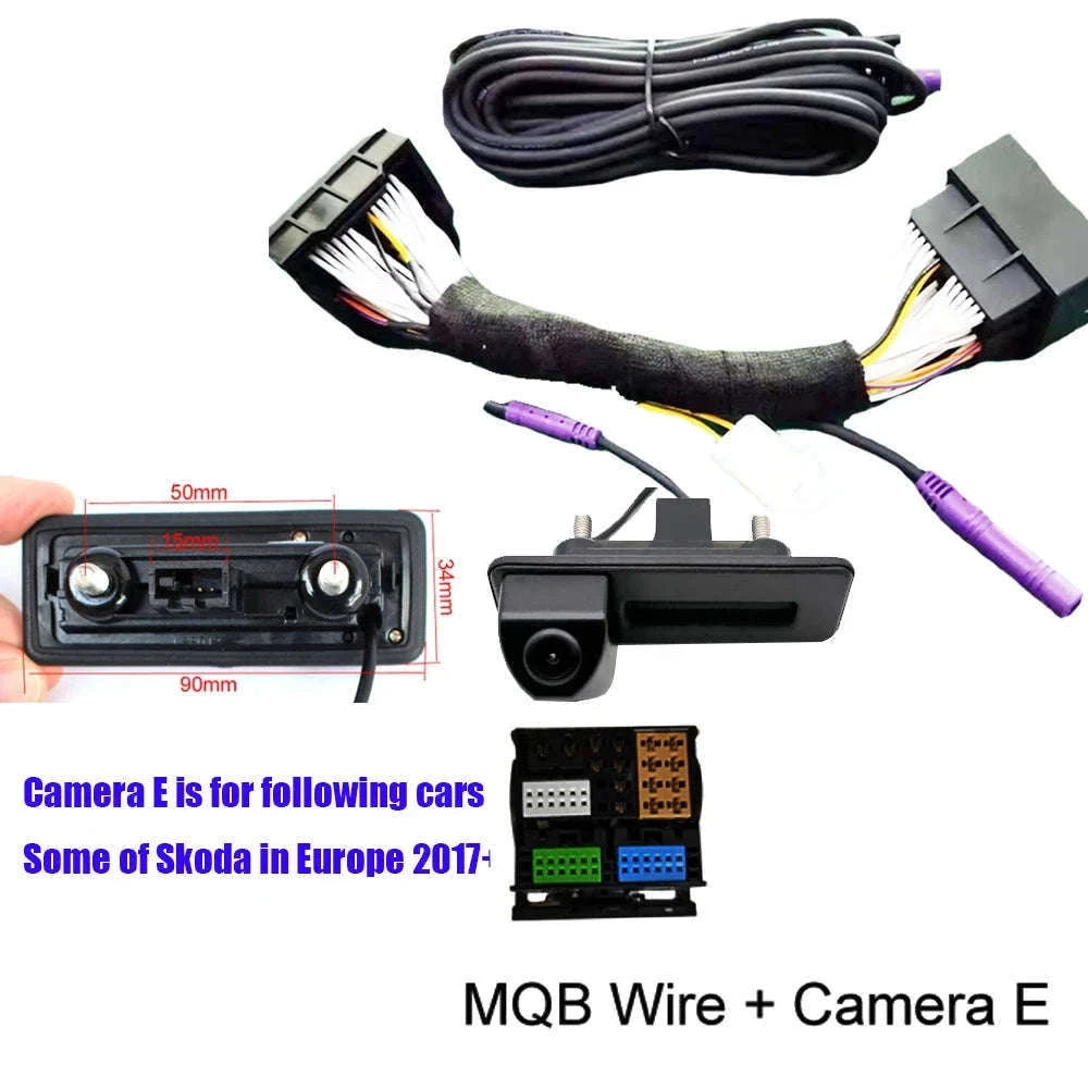 Dynamic Trajectory Rear View Camera for VW, Audi & Skoda MQB/PQ-MQB-Cam E