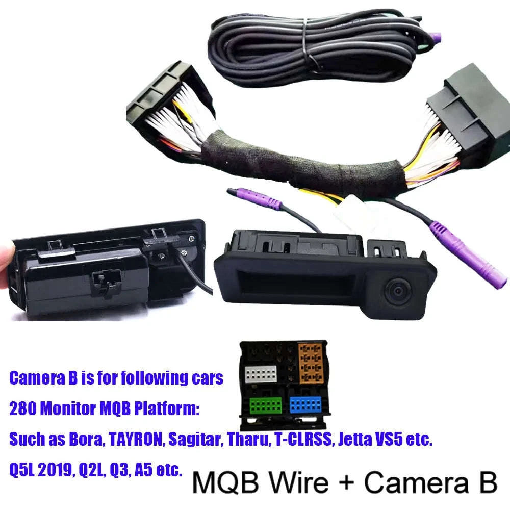 Dynamic Trajectory Rear View Camera for VW, Audi & Skoda MQB/PQ-MQB-Cam F