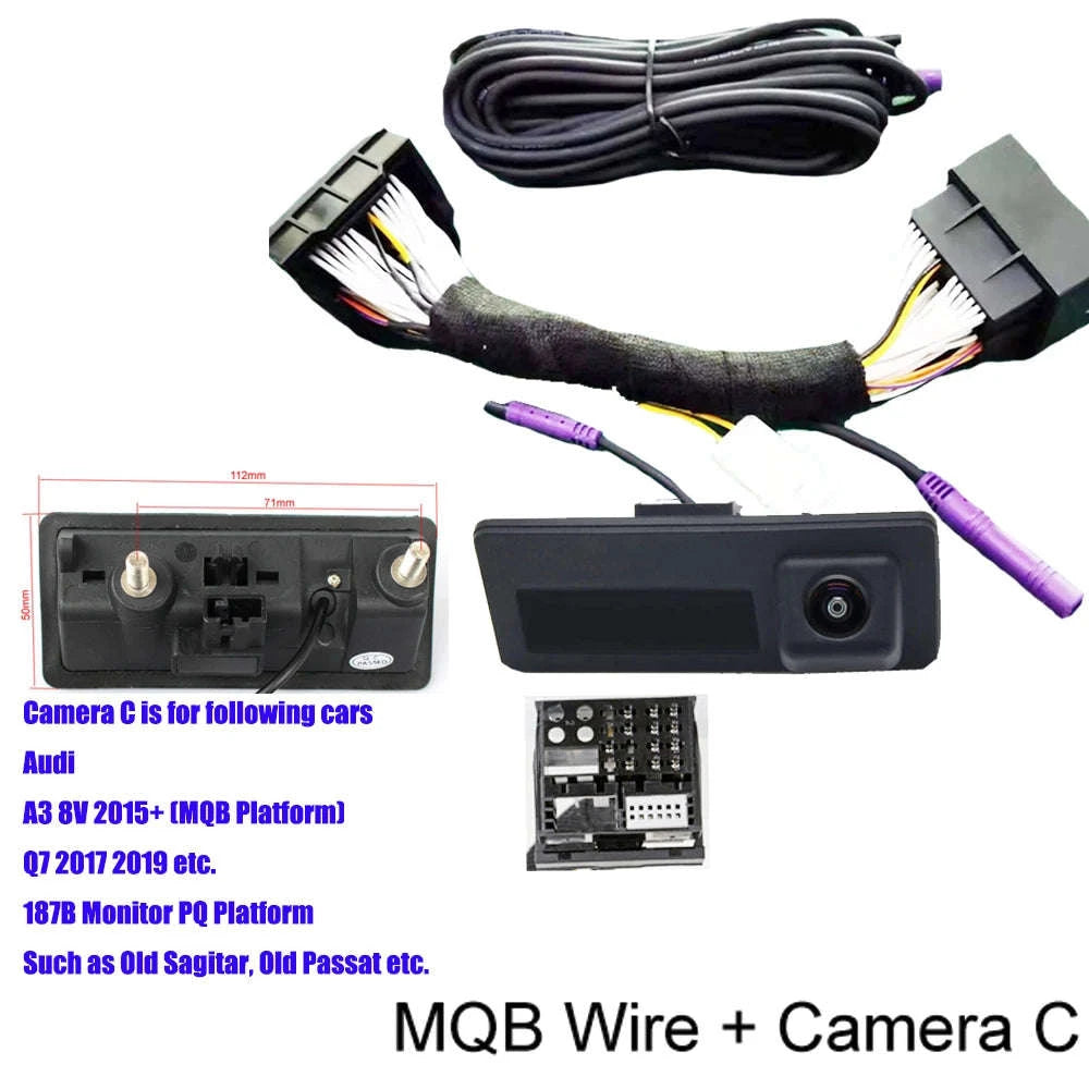 Dynamic Trajectory Rear View Camera for VW, Audi & Skoda MQB/PQ-MQB-Cam F