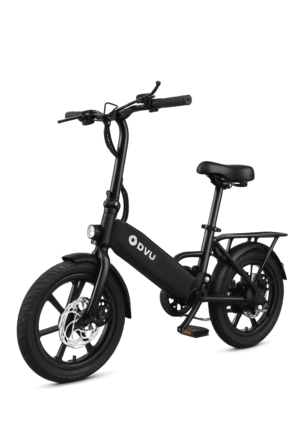 DYU C3 14" Folding Electric Bike 36V Lithium Battery Compact E-Bike-black / United States