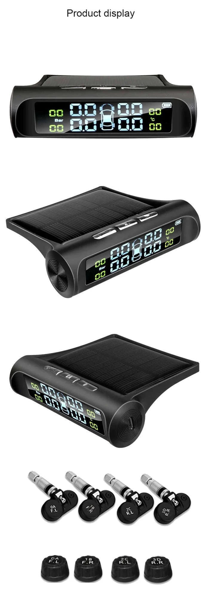 E-ACE Solar-Powered TPMS Tire Monitoring System-K01-External Sensor