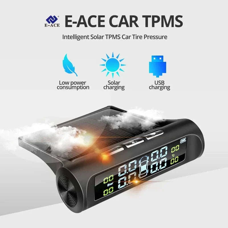 E-ACE Solar-Powered TPMS Tire Monitoring System-K01-External Sensor