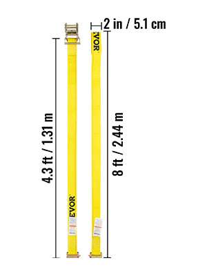 E-Track Ratchet Straps 2" Heavy-Duty Tie-Down Set 4,400 lbs Strength-18pcs 15ft / United States