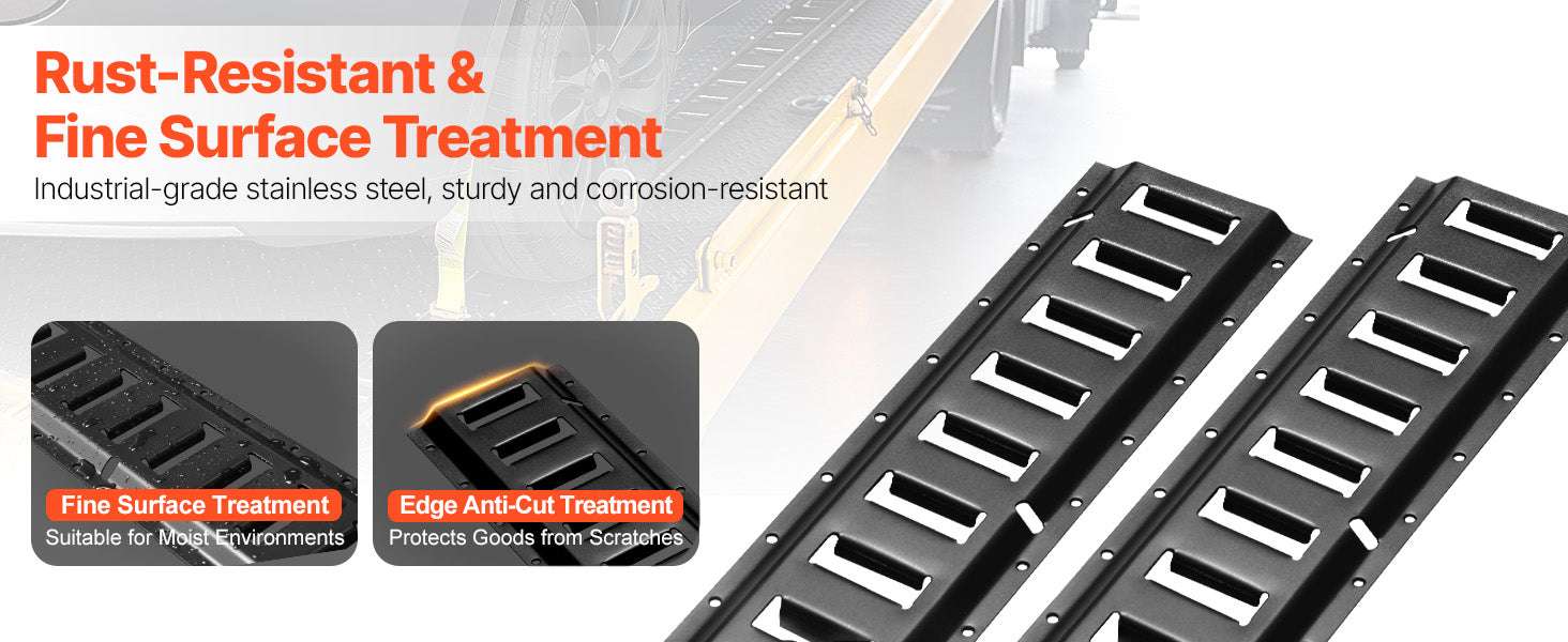 E-Track Tie Down Rail Kit 4 Pack 2000lbs Load for Trailers & Garages-2ft / Poland
