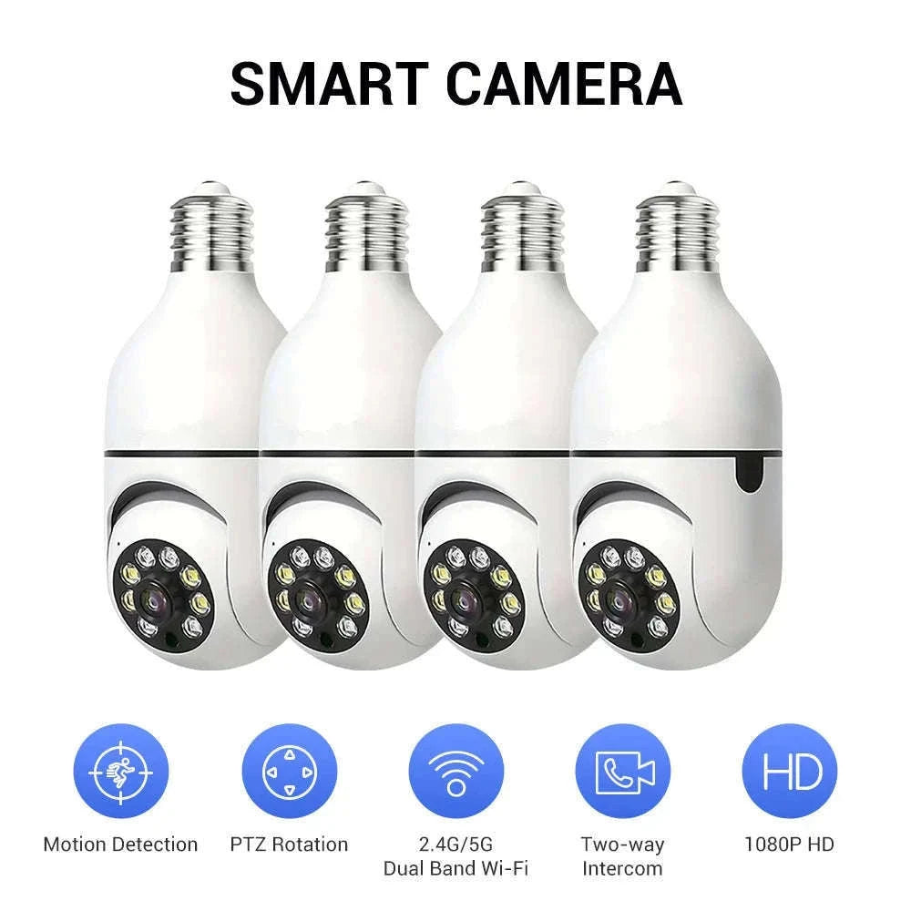 E27 Smart Security Light Bulb Camera for Home Monitoring-D115-1 / USB / GERMANY