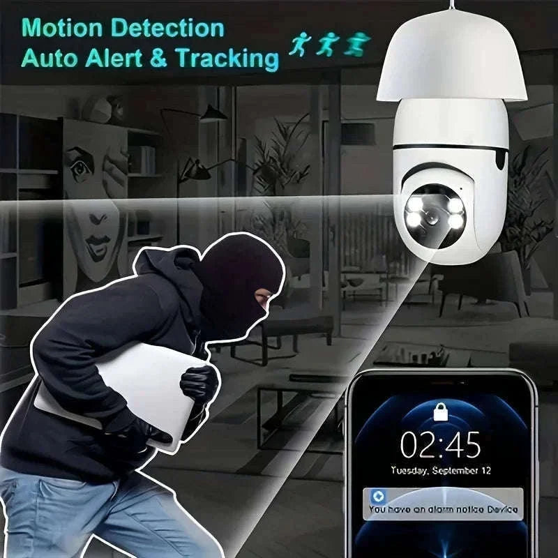 E27 Smart Security Light Bulb Camera for Home Monitoring-D115-1 / USB / GERMANY