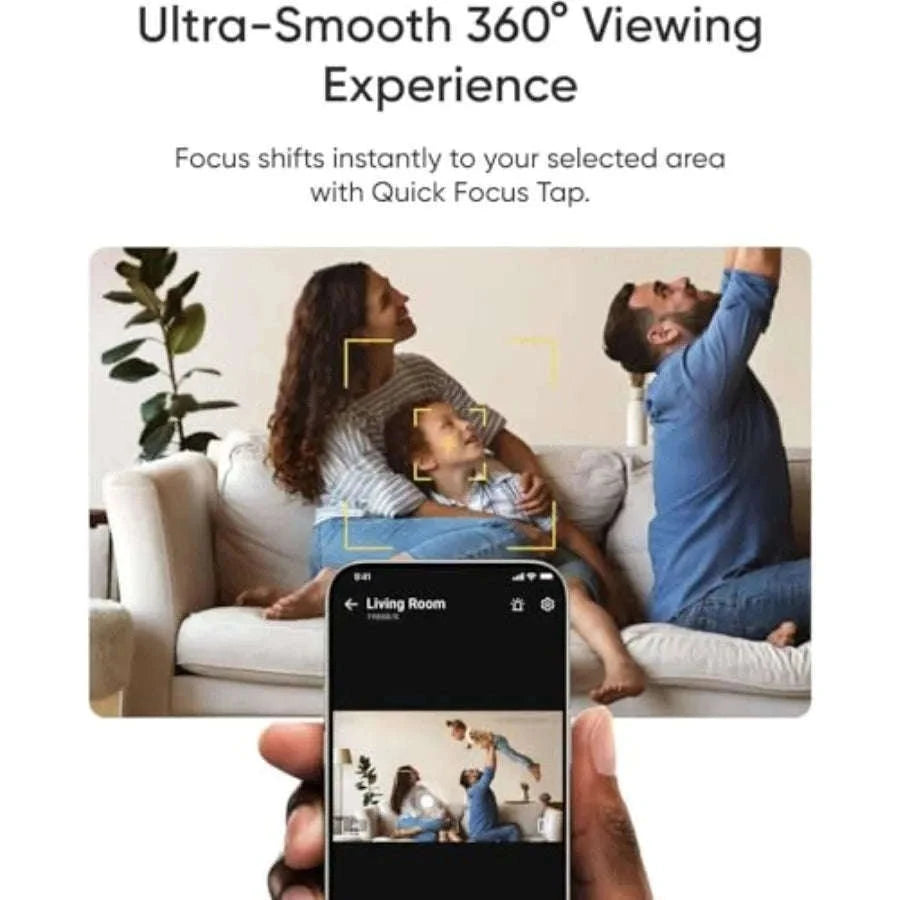 E30 4K Indoor Camera for Pet, Baby, and Nanny Monitoring-United States / 1PackWhite