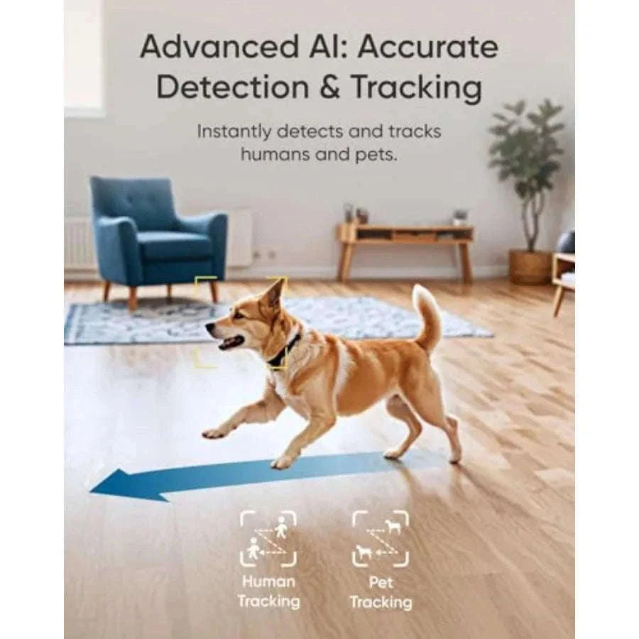 E30 4K Indoor Camera for Pet, Baby, and Nanny Monitoring-United States / 1PackWhite