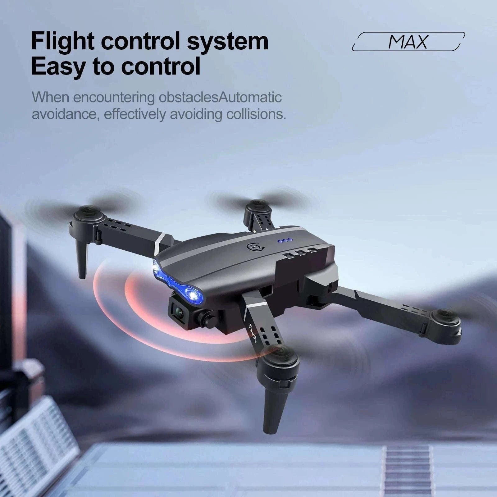 E88 E99 Drone with Screen Remote and Dual Camera-E99-grey