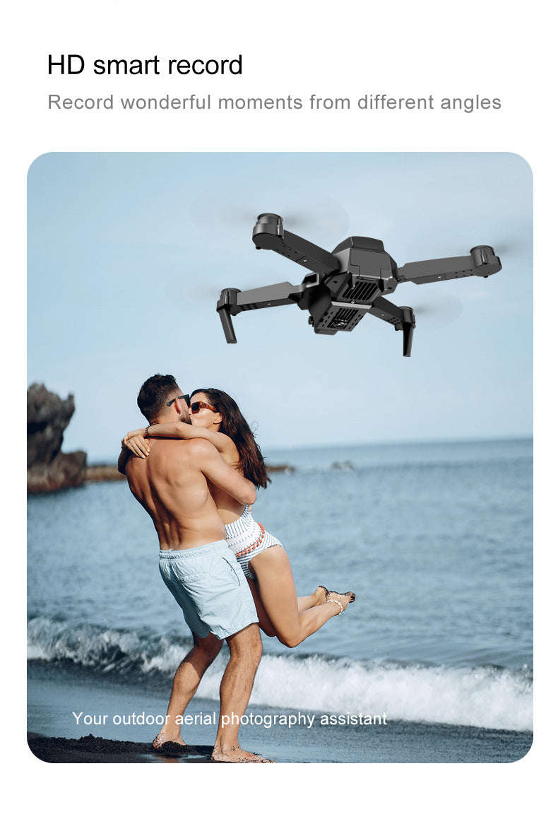 E88 Pro Drone with Dual Camera and Optical Flow-Gray-Two Camera