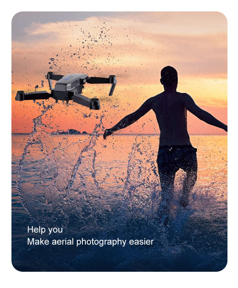 E88 Pro Drone with Dual Camera and Optical Flow-Gray-Two Camera