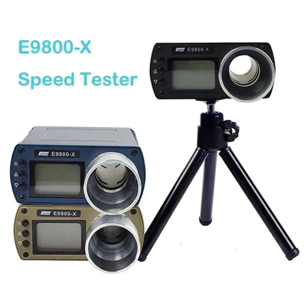 E9800-X Shooting Chronograph with LCD Display and Speed Measurement-Brown