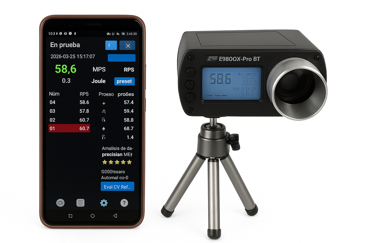 E9800X Pro BT Bună Foc Bullet Viteza Cronograf E9800Xbl Versiune Îmbunătățită, cronoscop LCD, tester de viteză, instrumente de măsură