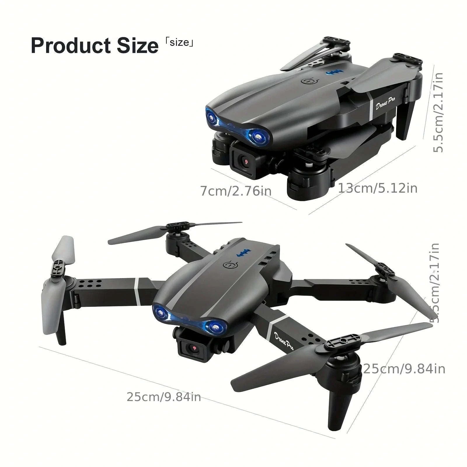 E99 Folding RC Drone with Dual Camera 1080P for Beginners-E99 / United States