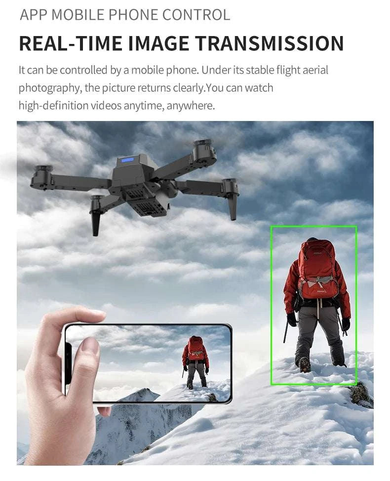 E99 Pro Drone with HD Camera, App Control & 50m Range-3 batteries / United States