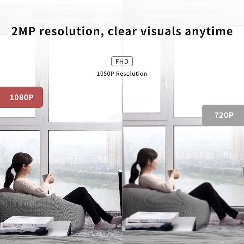 Ease Life App 1080P Indoor Security Camera with 360° Pan-USB / GERMANY