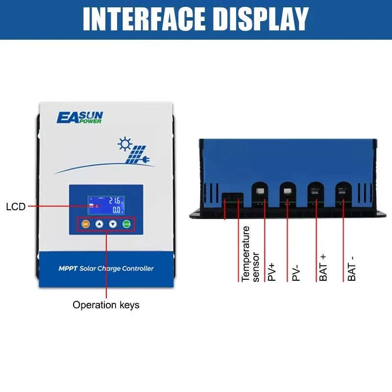 EASUN Power MPPT Solar Charge Controller-20A / PL