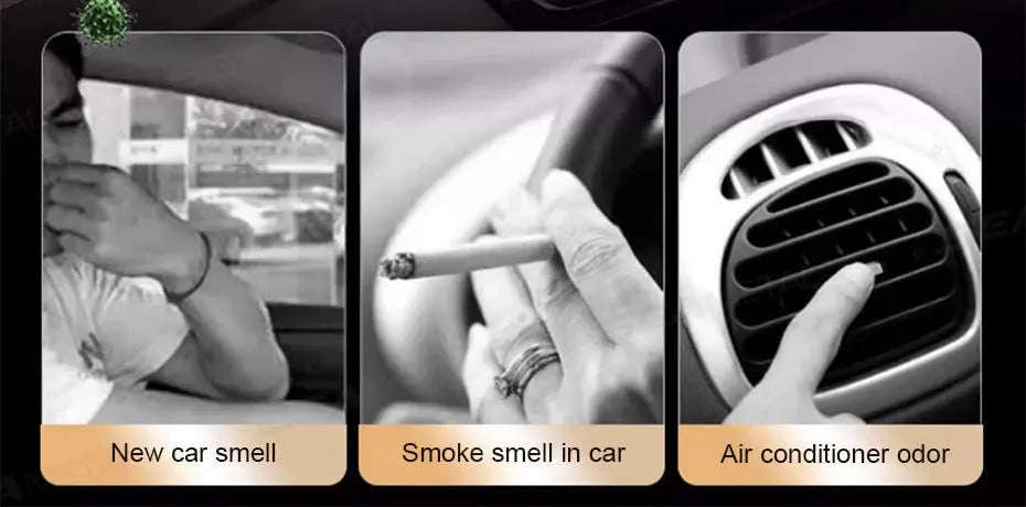 Eco-Friendly Solar Car Air Freshener with Automatic Rotation-Lemon