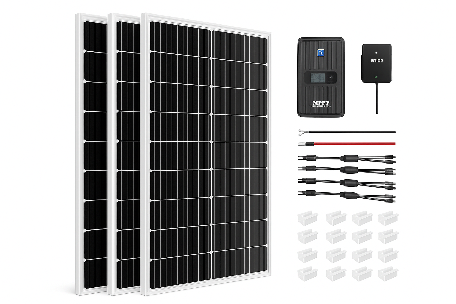 400 Watt 12 Volt Solar Panel Kit for Off-Grid Home, RV, Boat