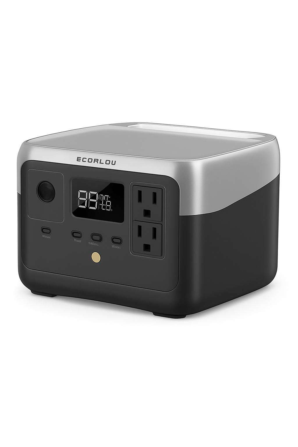 ECOFLOW Portable Power Station RIVER 2, 243Wh LiFePO4 Battery/ 1 Hour Fast Charging, 2 Up to 600W AC Outlets, Solar Generator