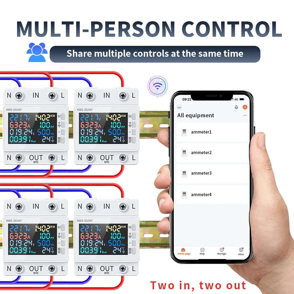 EcoSense 8-in-1 Smart Energy Meter-KWS-302L