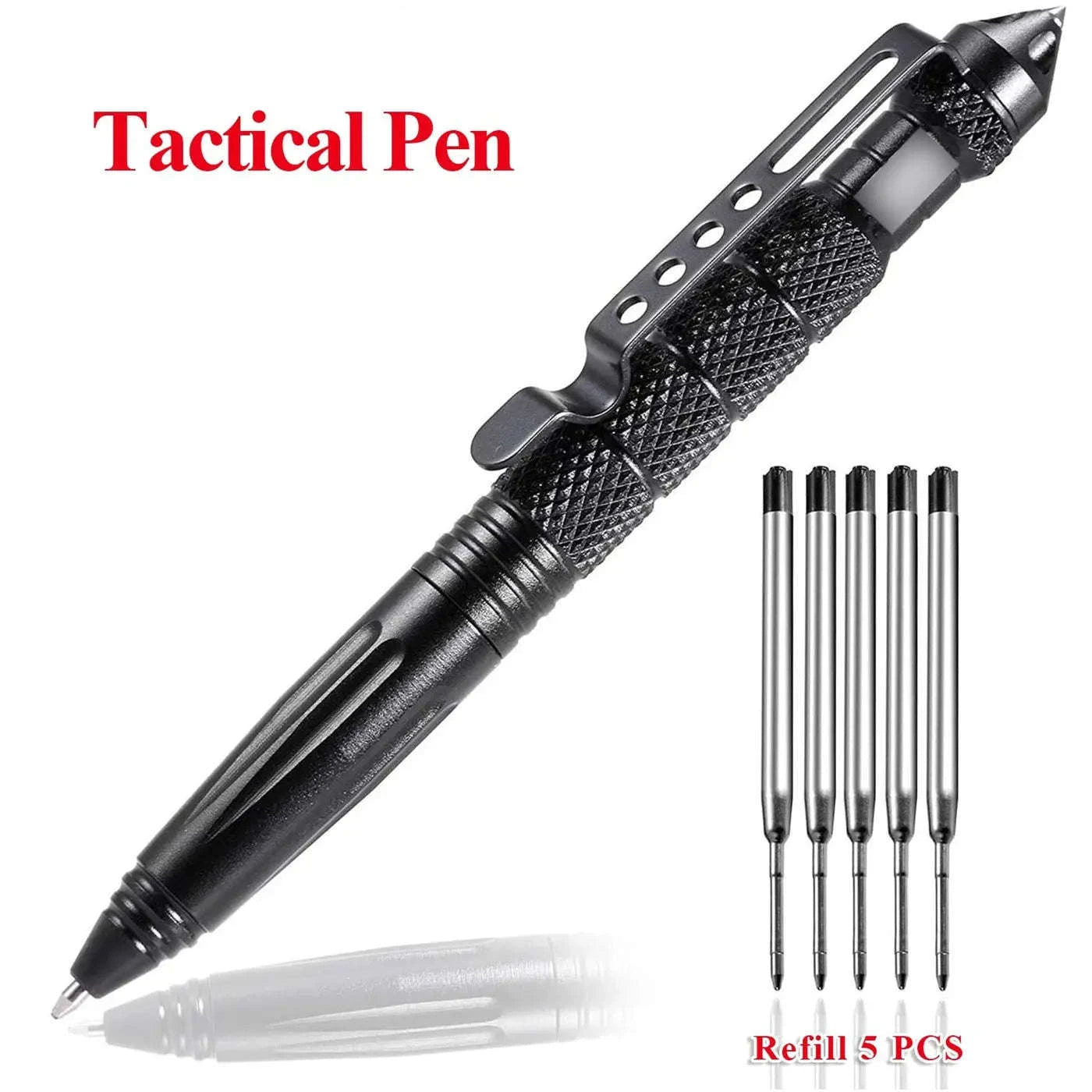 EDC Safety Pen – Durable Everyday Carry Tool for Protection and Writing-Gray Pen