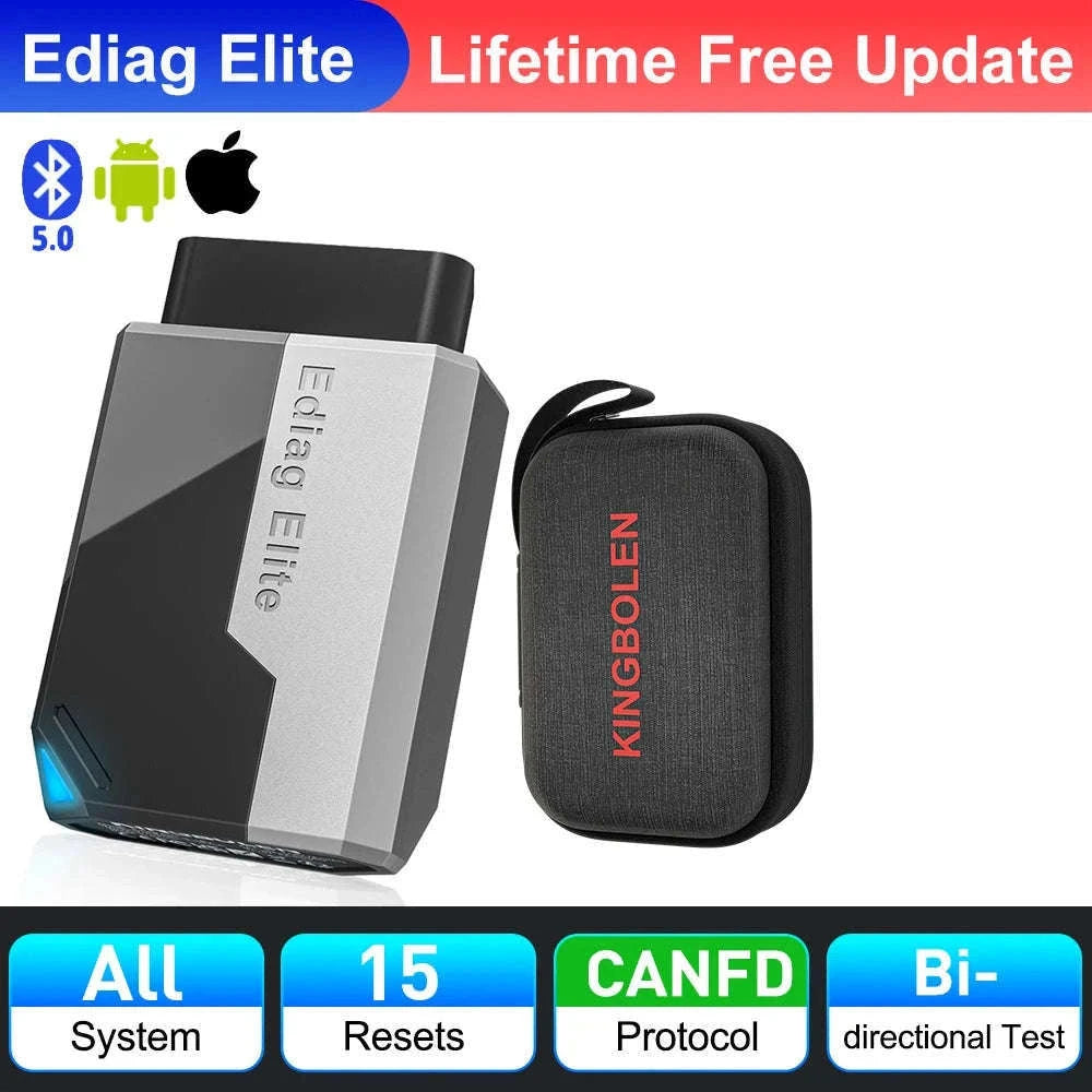Ediag Elite Car Diagnostic Tool for Fast OBD2 Scanning-with 0.36m Cable / france / Lifetime Free Update