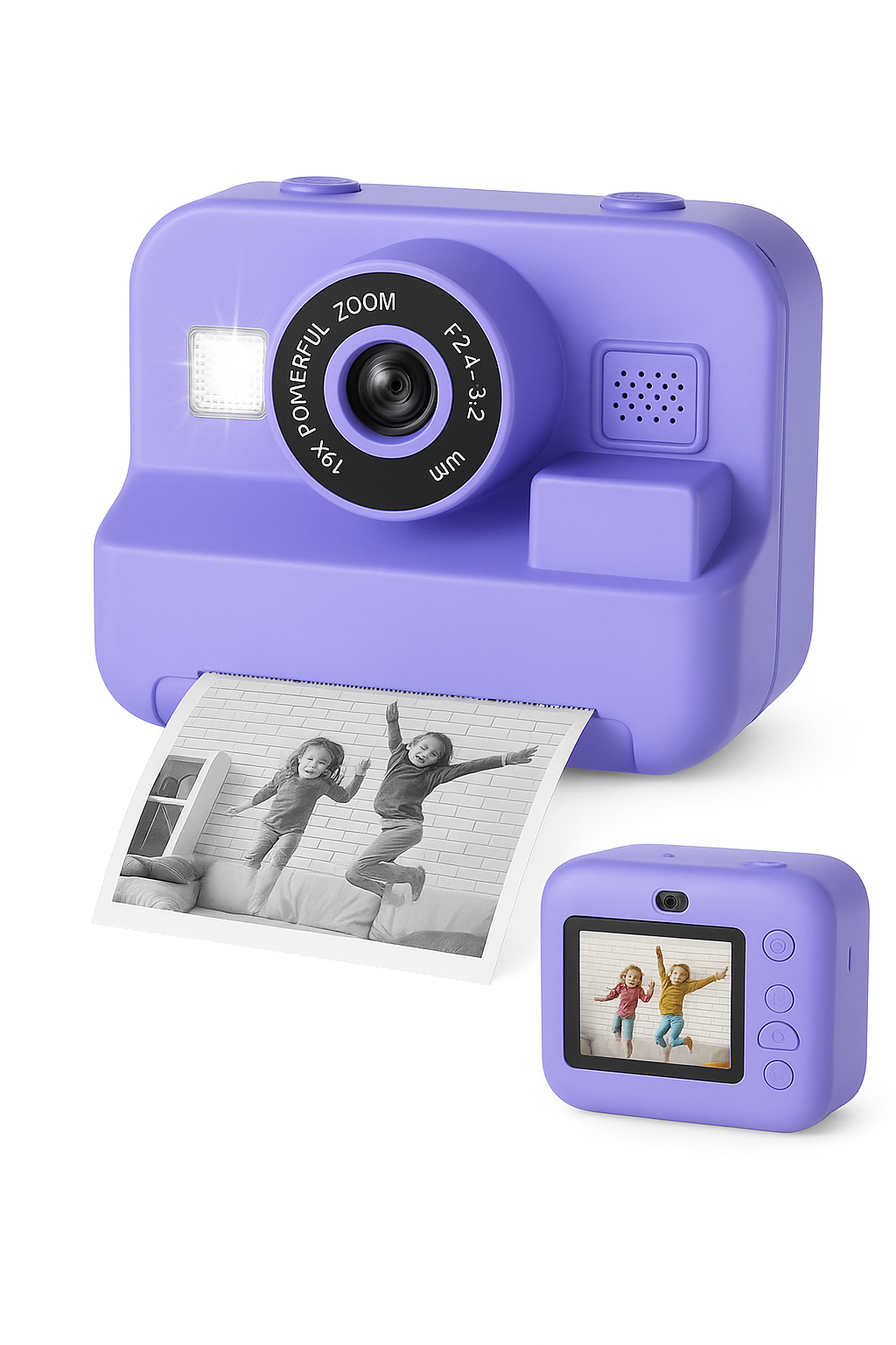 Educational Thermal Instant Print Camera with 32GB Card, 1080P Mini Digital Video Camera for Kids