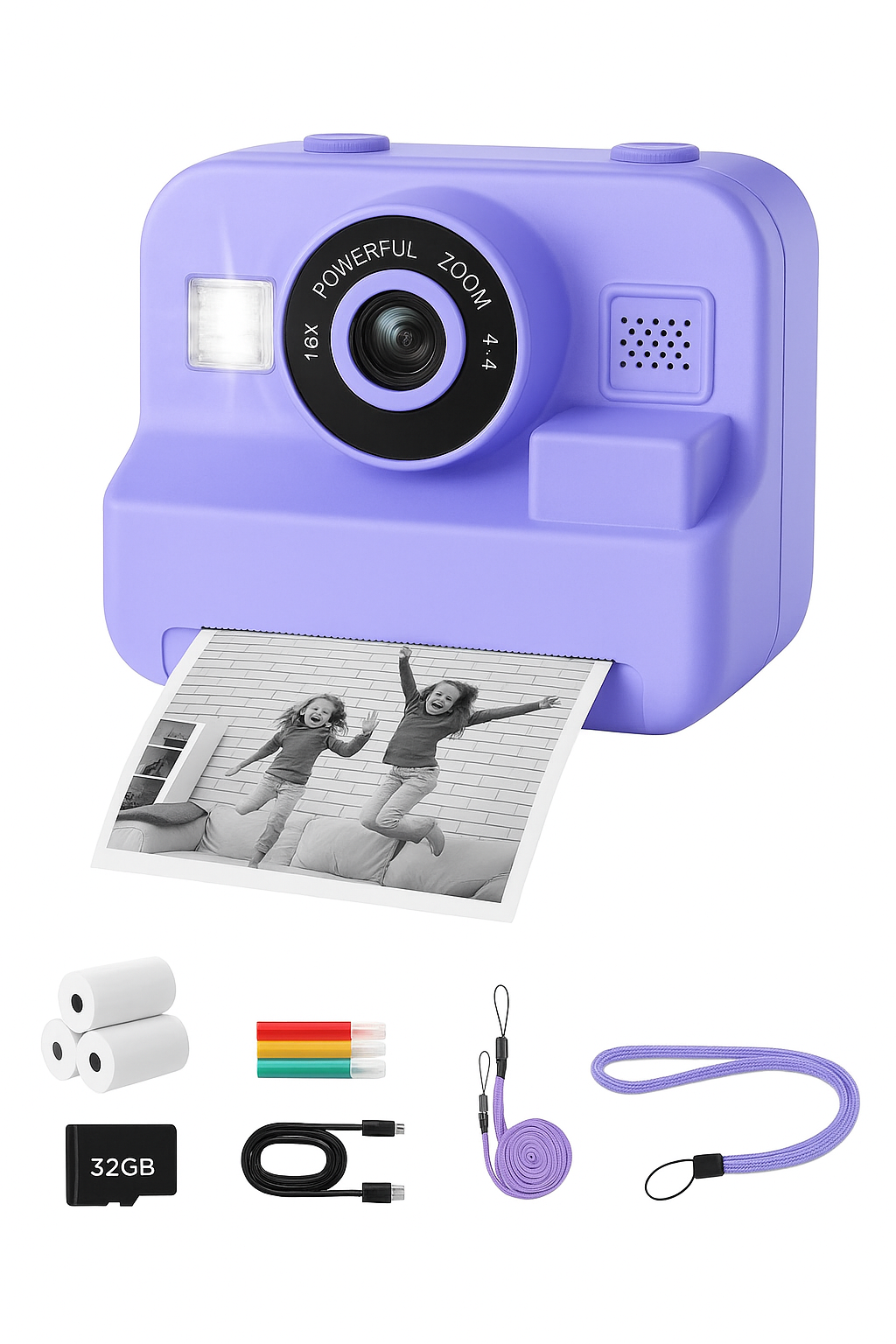 Educational Thermal Instant Print Camera with 32GB Card