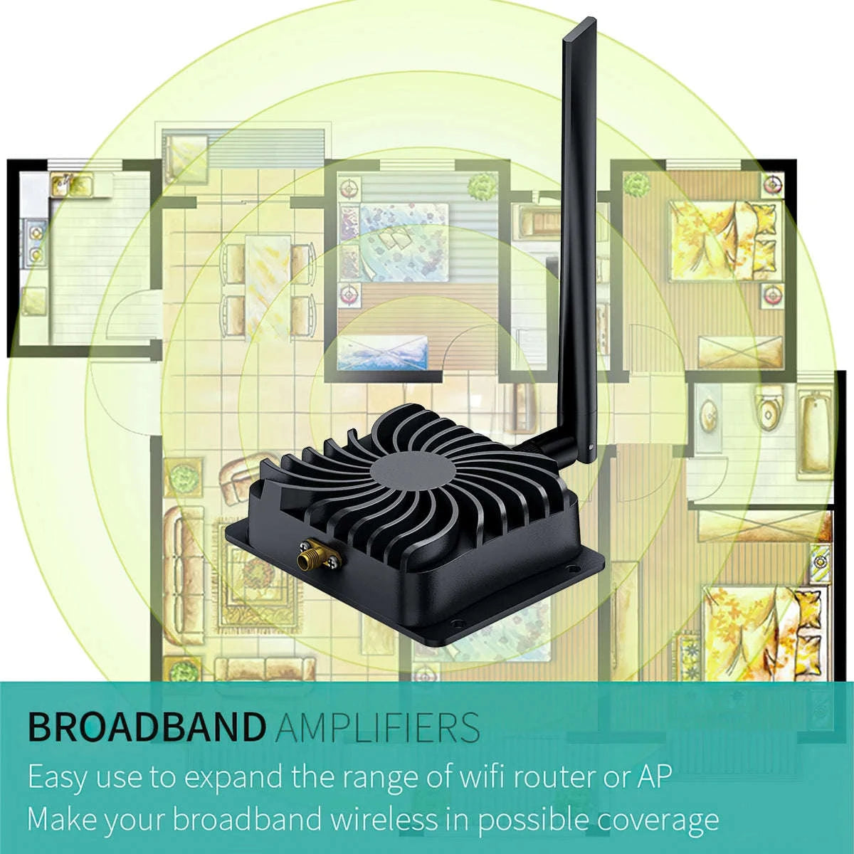 EDUP 5W High-Power WiFi Booster Amplifier-EU Plug