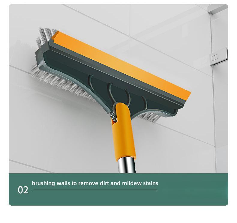 3 In 1 Cleaning Brush Cleaner Brush For Cleaning Bathroom Brush With Long Handle Rotating Floor Brush Crevice Brush 